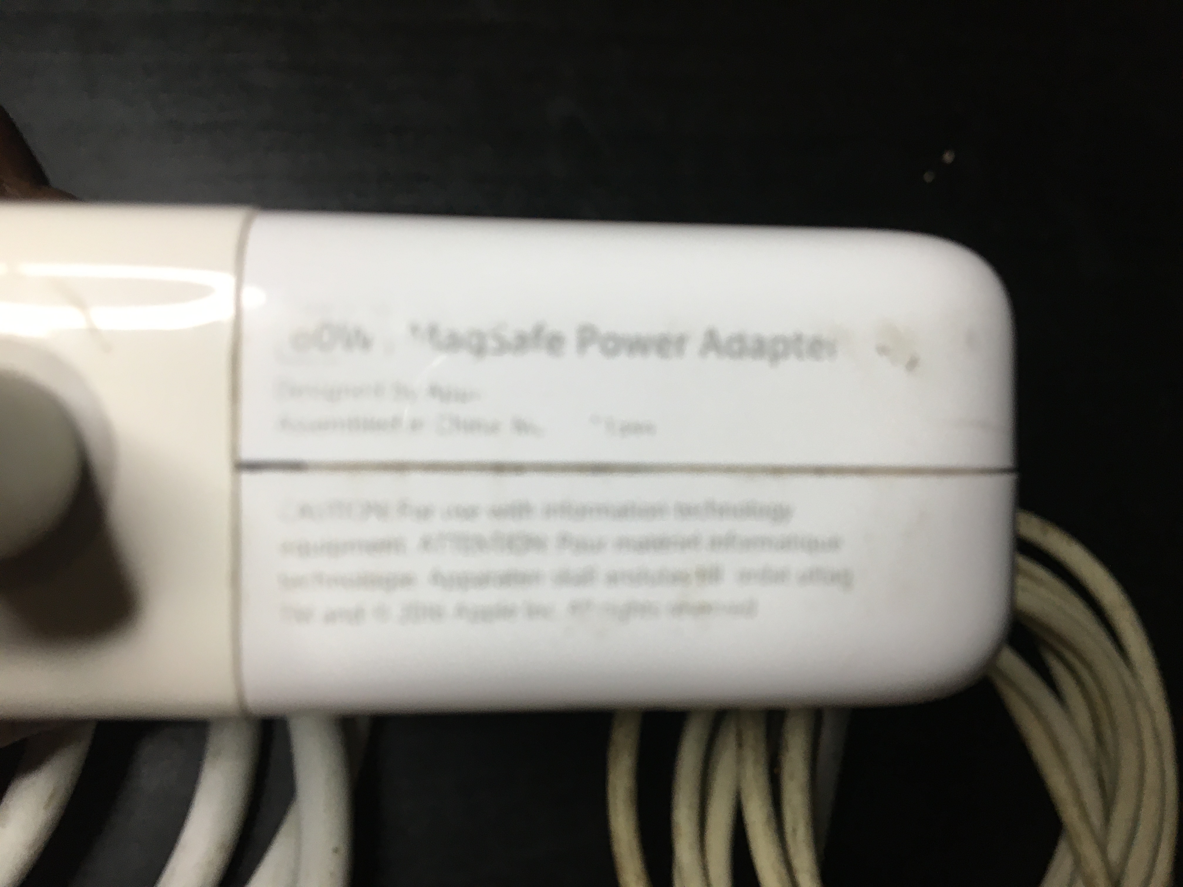 otros electronicos - Cargador Apple 60W MagSafe 1 para  Macbook, Air 3