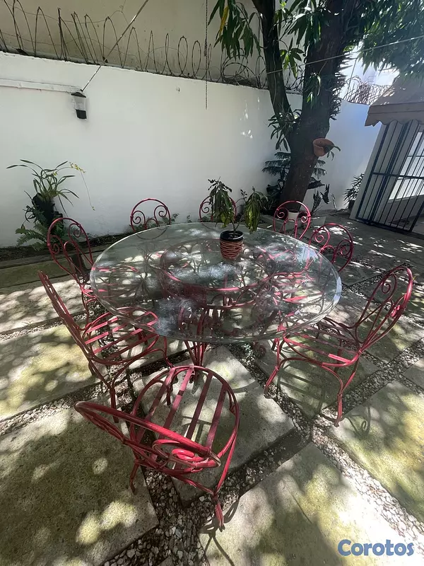 muebles y colchones - mesa de hierro 3