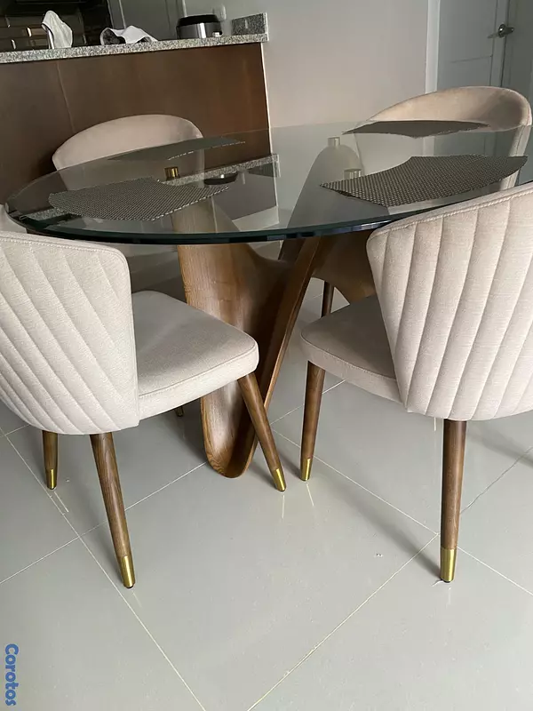 muebles y colchones - Elegante mesa de comedor  5