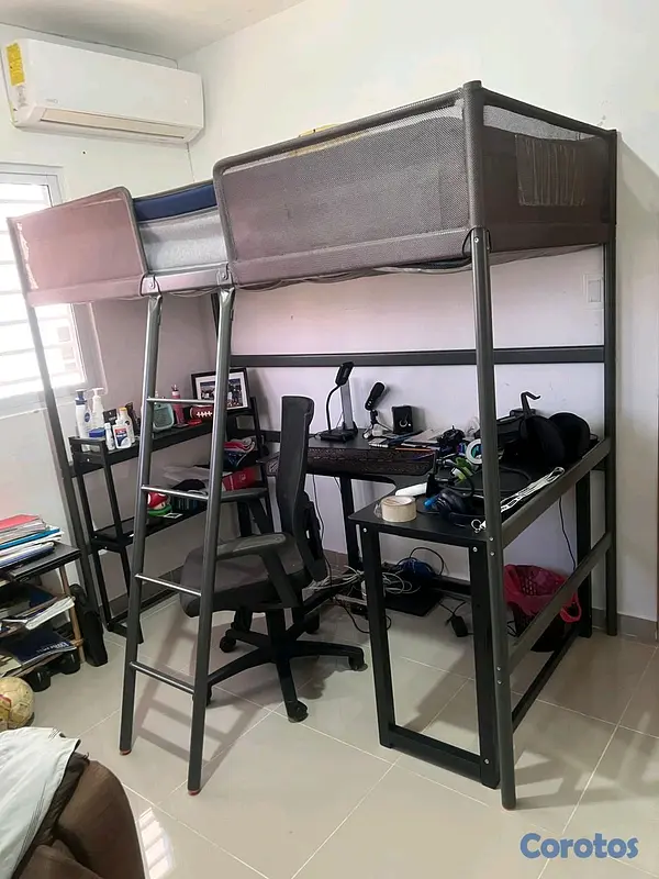 muebles y colchones - Cama elevada, excelente para ahorrar espacio. En Ikea cuesta más cara.  4