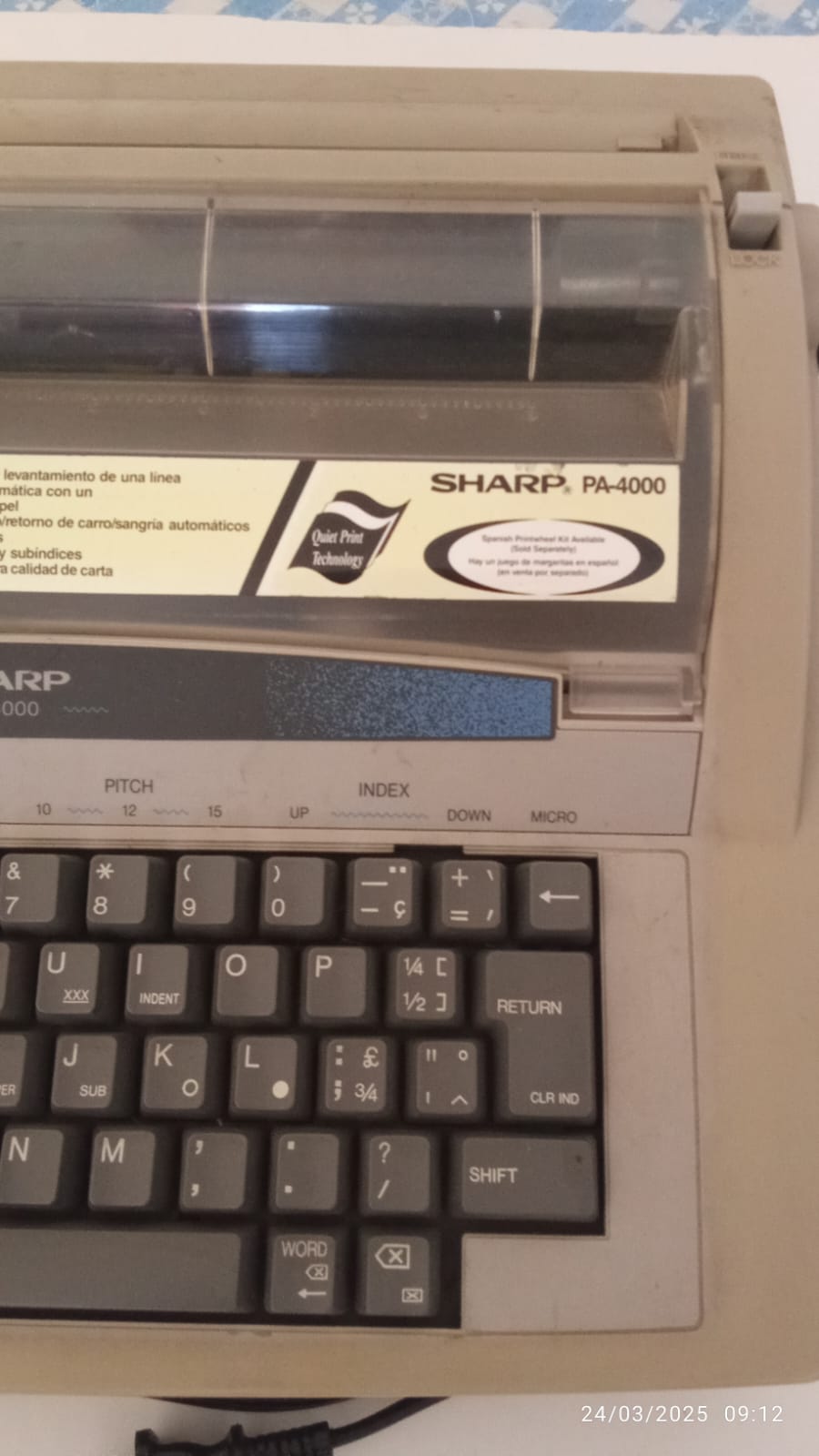 otros electronicos - Máquina de escribir Sharp PA400Sharp  - 