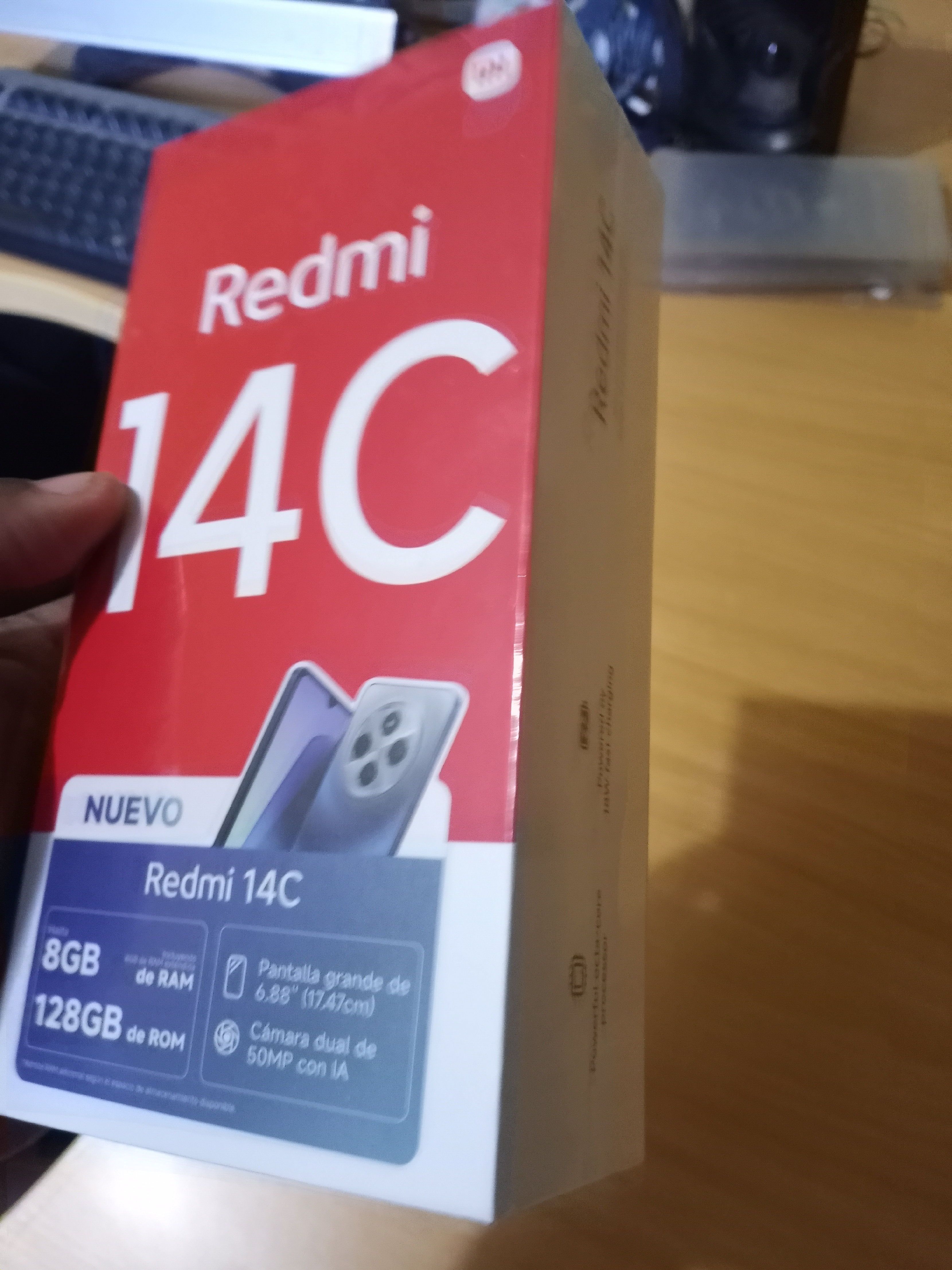 celulares y tabletas - Xioami redmi 14c 128gb, 8gb de Ram azul nuevo con su caja y sus accesorios. 1