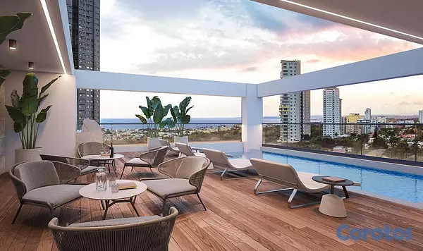 apartamentos - En Venta Apartamento con Terraza en los Cacicazgos 2