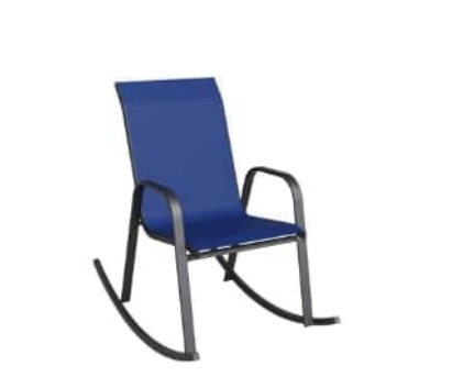 muebles y colchones - MECEDORA ALUMINIO AZUL
