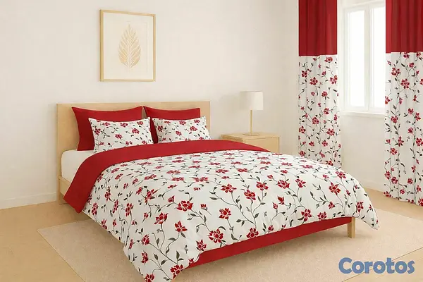 decoración y accesorios - juegos de colchas con cortinas 5 piezas
1 colcha
2 cortinas
2 fundas de almohada 2