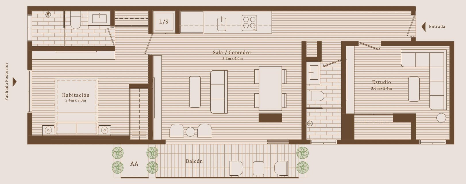 apartamentos - Apartamento en venta #23-1965 ascensor, jacuzzi, piscina, aire acondicionado. 5