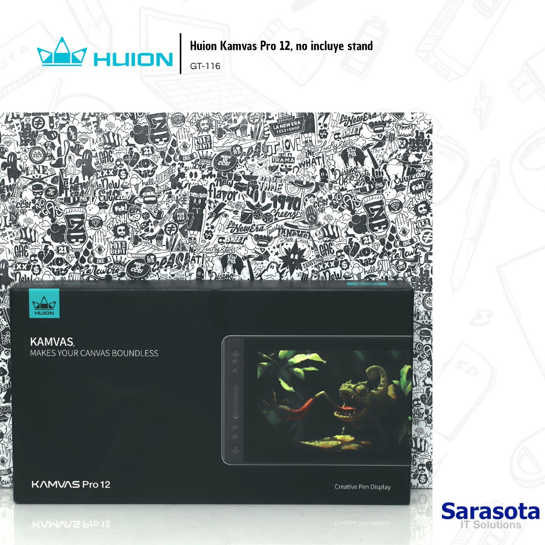 accesorios para electronica - Huion Kamvas Pro 12 Pen Display GT-116, sin stand Nuevo 0