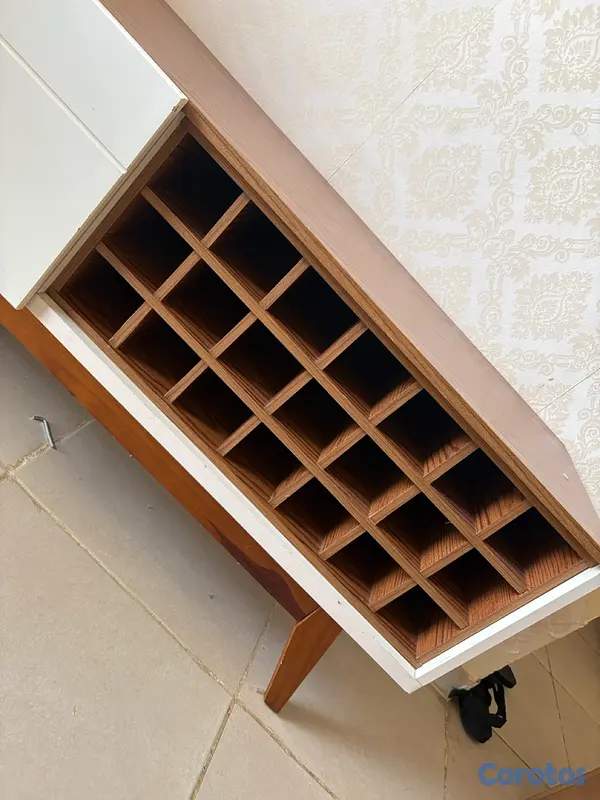 muebles y colchones - estante de televisor con vinera incluida  4