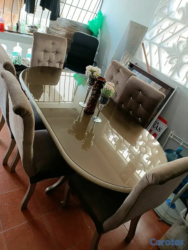 muebles y colchones - comedor 6 sillas  3