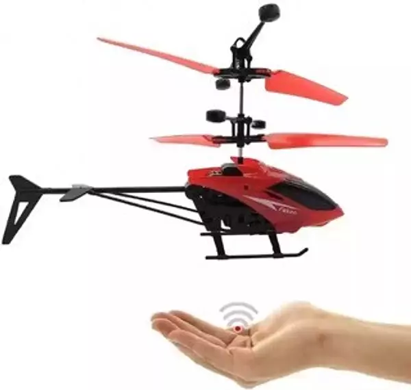 juguetes - Helicoptero de induccion manual sin control con sensor para niños ideal regalo  3