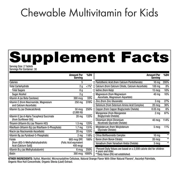 Salud y Equipamiento Médico - Multivitaminico Niños 60 Tab 2