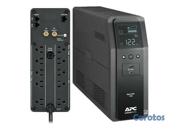computadoras y laptops - UPS APC BR1100M2-LM BACK-UPS PRO, 1.1KVA (1100 VA), 600 WATTS ,INPUT 120V / OUTP 2