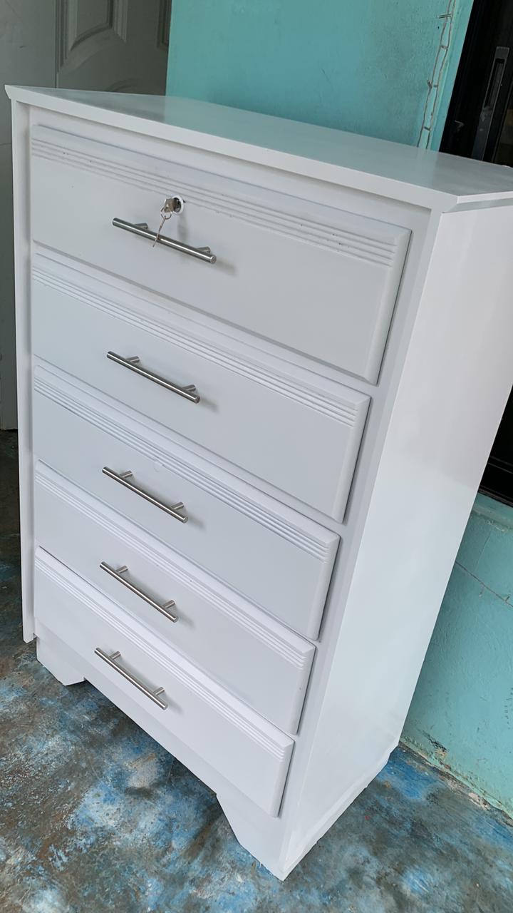 muebles y colchones - Biuro en madera color blanco 