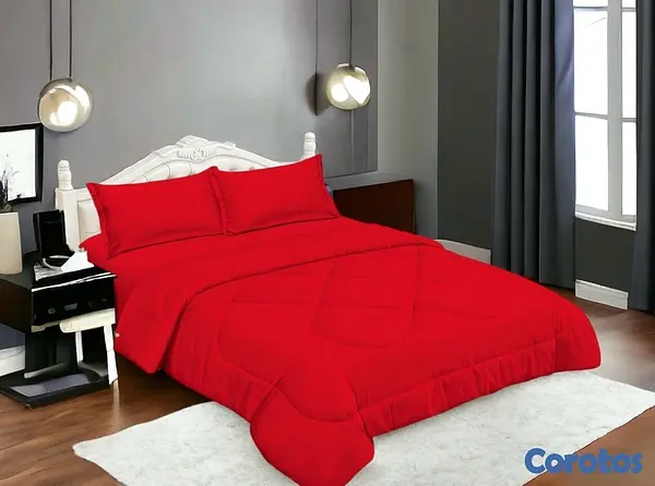 muebles y colchones - juego de colcha 3 pieza para cama de 60  5