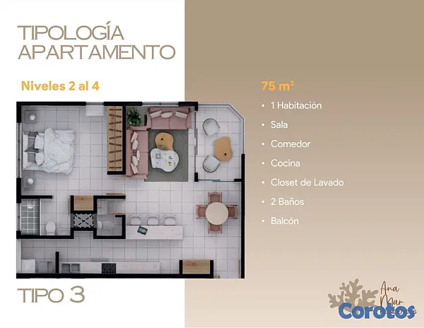 apartamentos - PROYECTO DE APARTAMENTO JUAN DOLIO ANA AMR RESIDENCES  3
