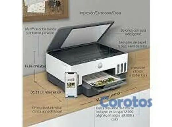 impresoras y scanners - MULTIFUNCIONAL HP SMART TANK 720 -CON BOTELLA DE TINTA DE FABRICA  ALL IN ONE 2