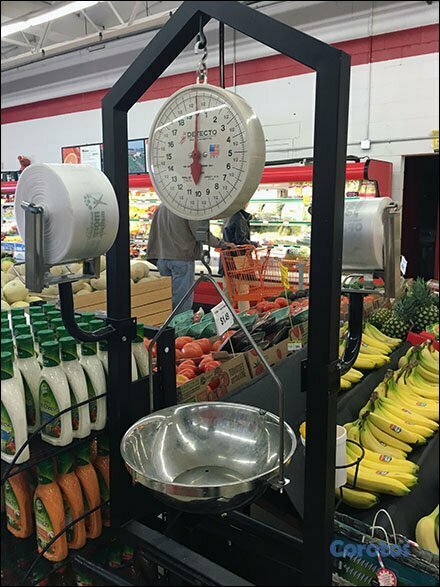 cocina - peso colgante con bandeja 