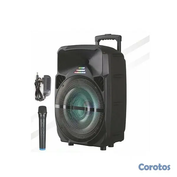 camaras y audio - Bocina portátil de 15 pulgadas, con micrófono inalámbrico 3