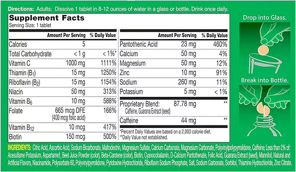 Salud y Equipamiento Médico - Berocca Flavor Effervescent Vitamin Mineral Supplement 2