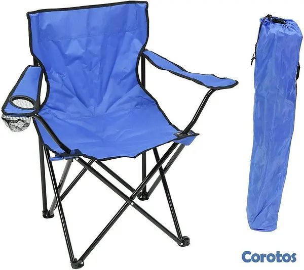herramientas, jardines y exterior - Silla plegable de exterior con portavasos ideal para playa, camping, etc. OFERTA 3