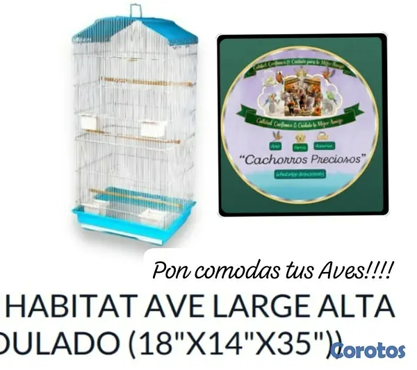 animales y mascotas - Jaula grande para Aves  10