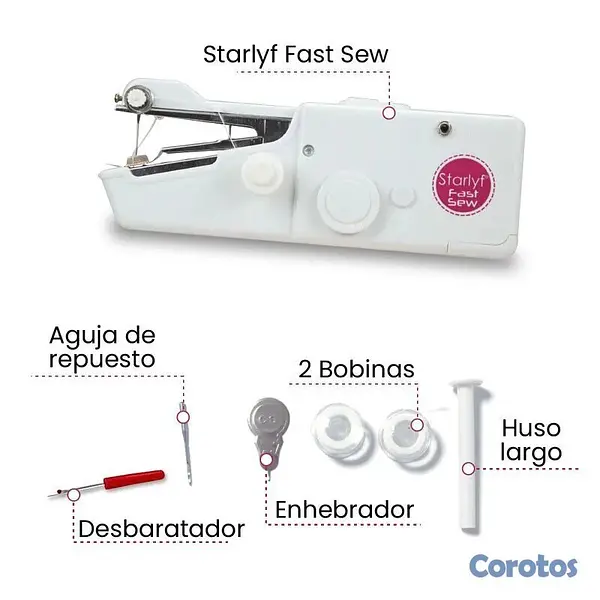 decoración y accesorios - Máquina de coser portátil Starlyf Fast Sew 5