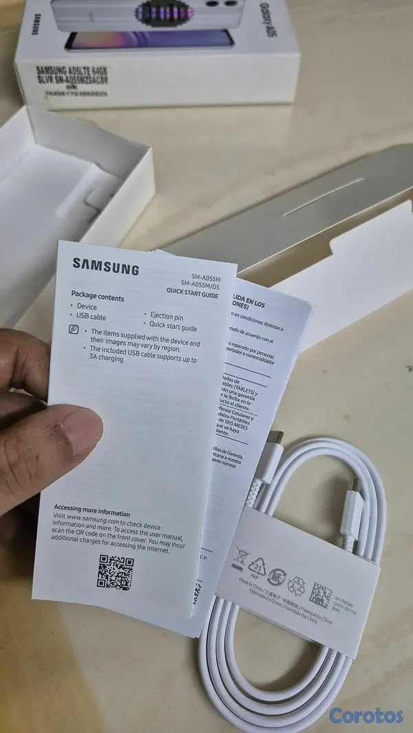 celulares y tabletas - Samsung Galaxy A05 64GB Plateado NUEVO Claro RD$5,400 NEGOCIABLE  7