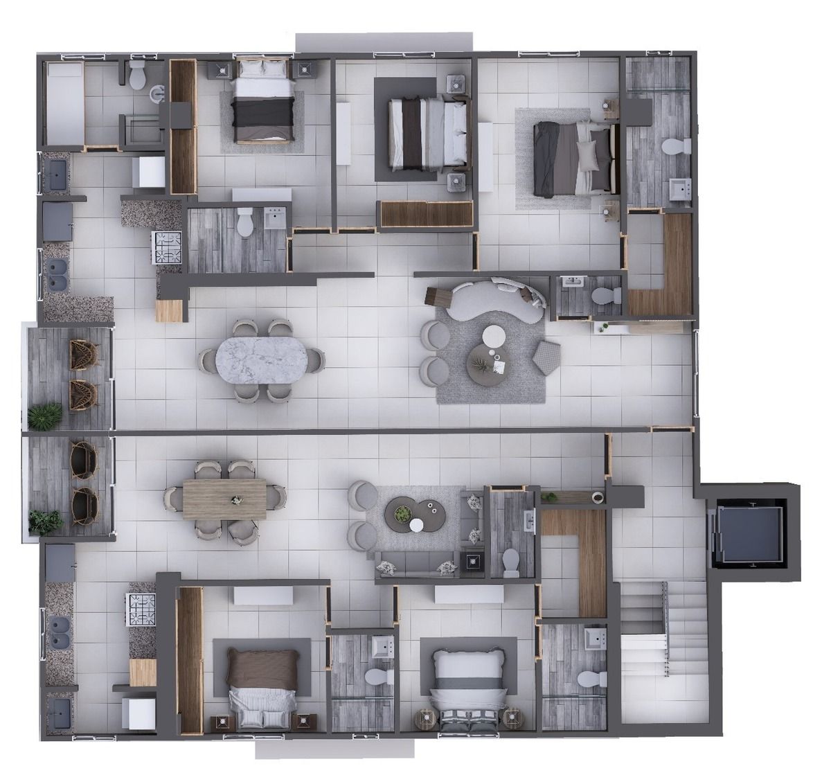 apartamentos - Apartamentos en el Millon de 2 y 3 habitaciones  4