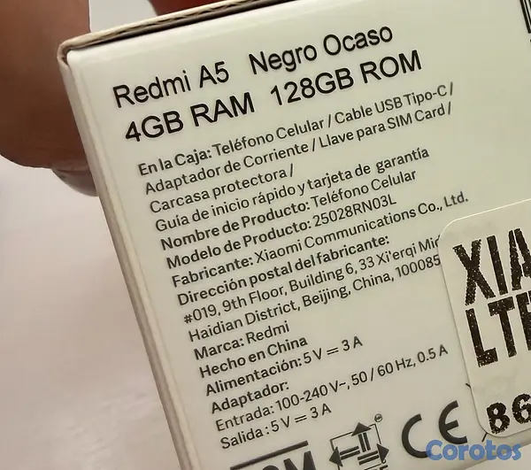 celulares y tabletas - Redmi A5 128GB 5