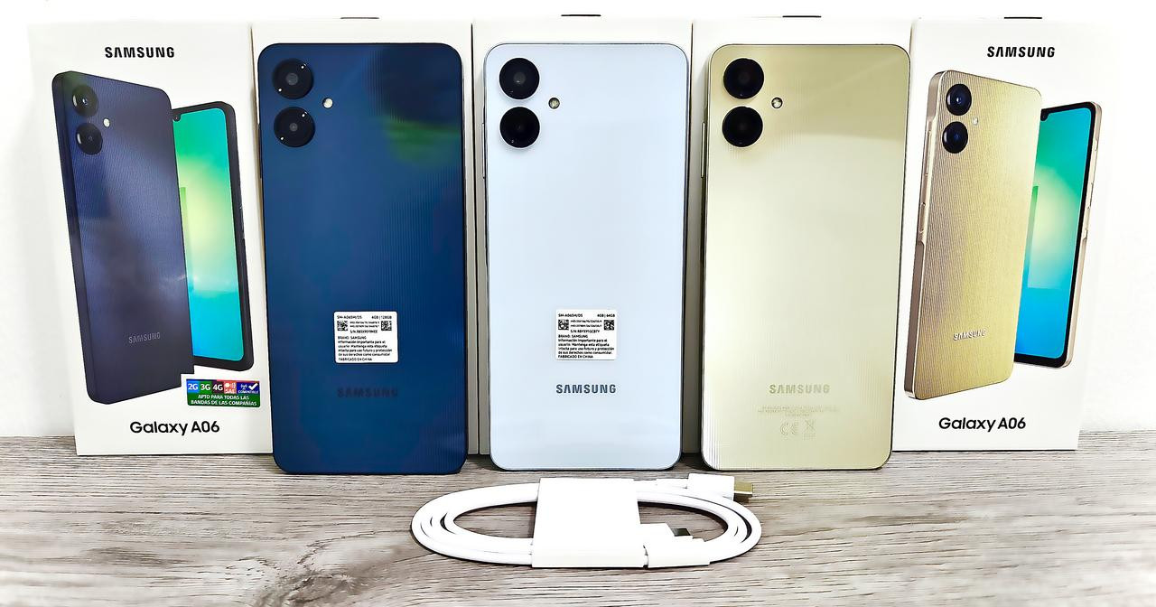celulares y tabletas - SAMSUNG GALAXY A06 DE 64GB NUEVO DE CAJA #DESBLOQUEADO 
 0