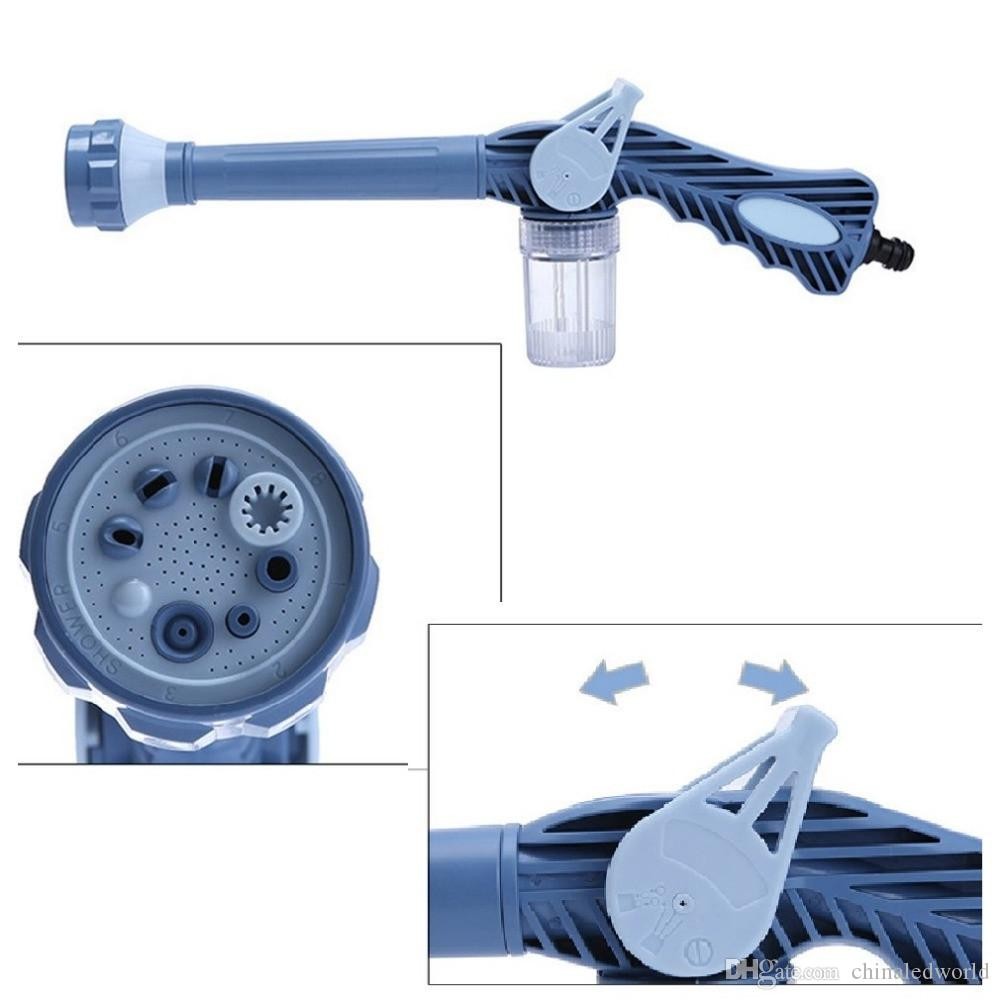 herramientas, jardines y exterior - Pistola para manguera de agua con 8 salidas HG-265  3