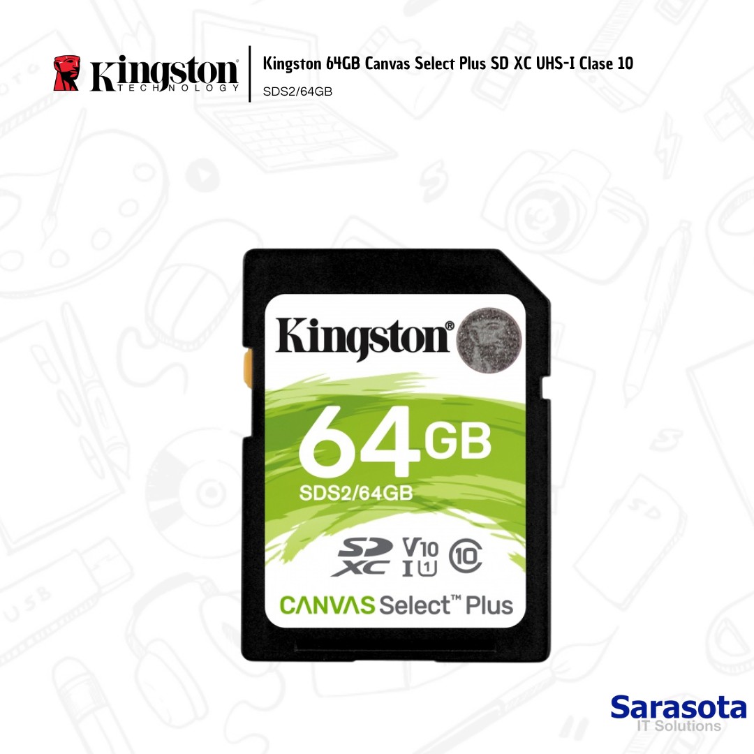 accesorios para electronica - kingston Canvas Select Plus SDXC 64GB 1