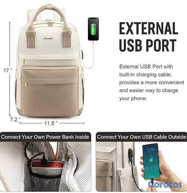 carteras y maletas - Mochila ideal para viajeros, estudiantes y mamis R 2