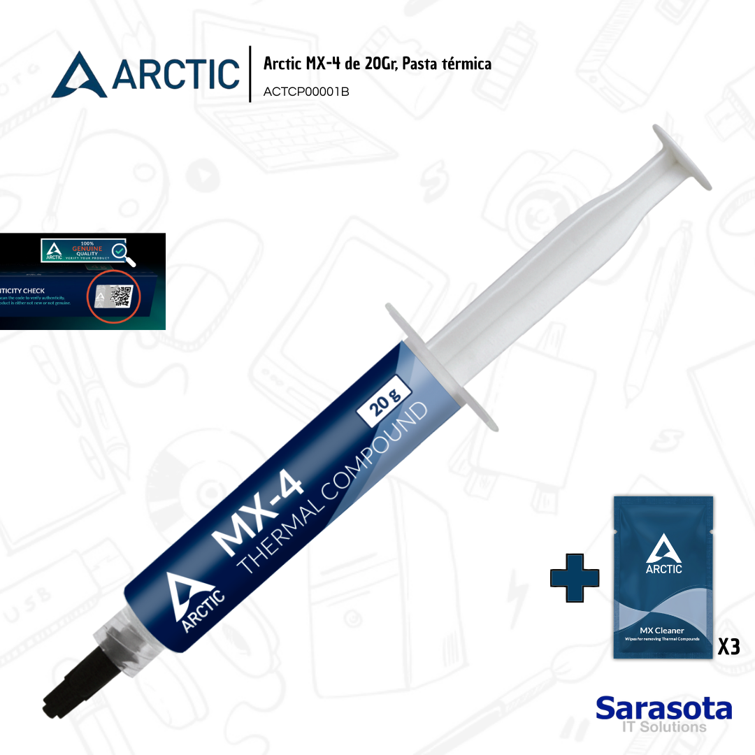 accesorios para electronica - Pasta térmica Arctic MX-4 de 20gr. mas regalo 0