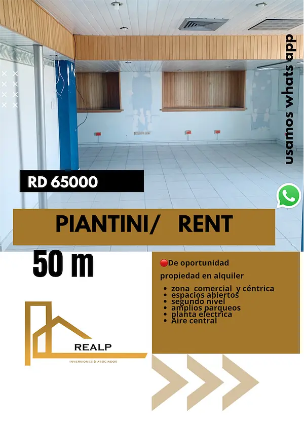 oficinas y locales comerciales - Local en Piantini espacio abierto 1