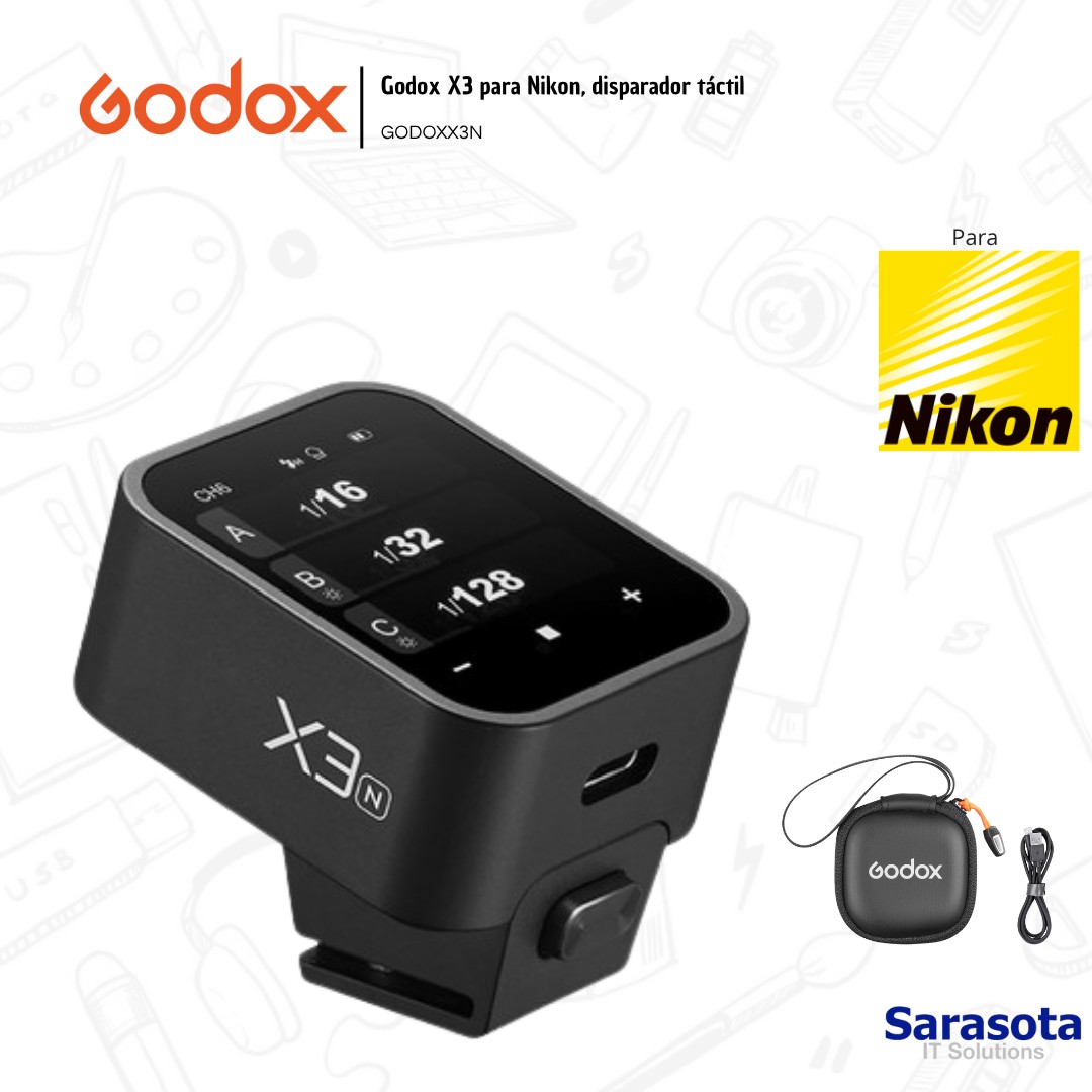 accesorios para electronica - Godox Disparador X3 para Nikon Garantía 1 año 1
