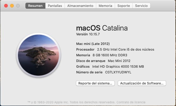 computadoras y laptops - Mac mini (Late 2012) + Monitor HP P22 G4