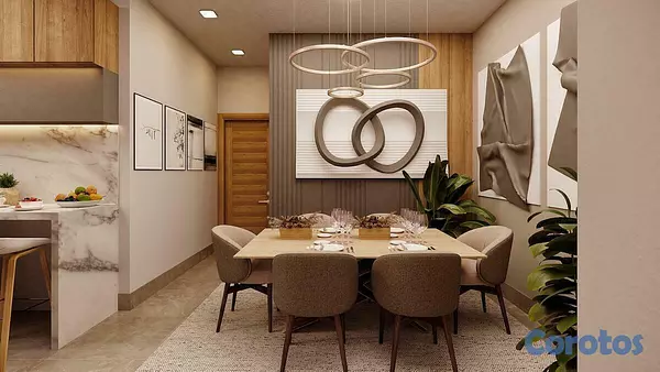 apartamentos - Venta Apartamento en construcción 3er piso 2hbs-2baños-1 Parqueo. Mirador Sur 6