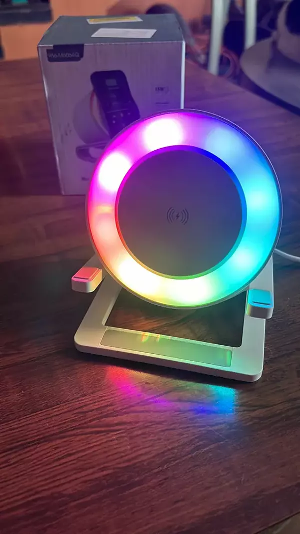 otros electronicos - bocina con bluetooth con luz led 