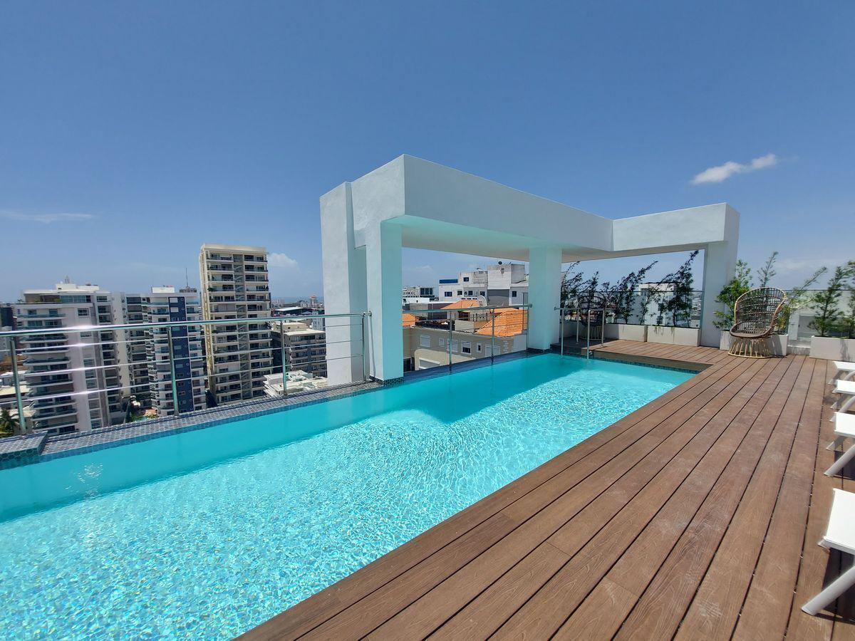 apartamentos - Apto de 1 Hab Piantini amueblado 1