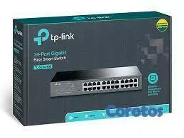 otros electronicos - SWITCH 24 PUERTOS TP-LINK TL-SG1024DE, GIGABIT  2