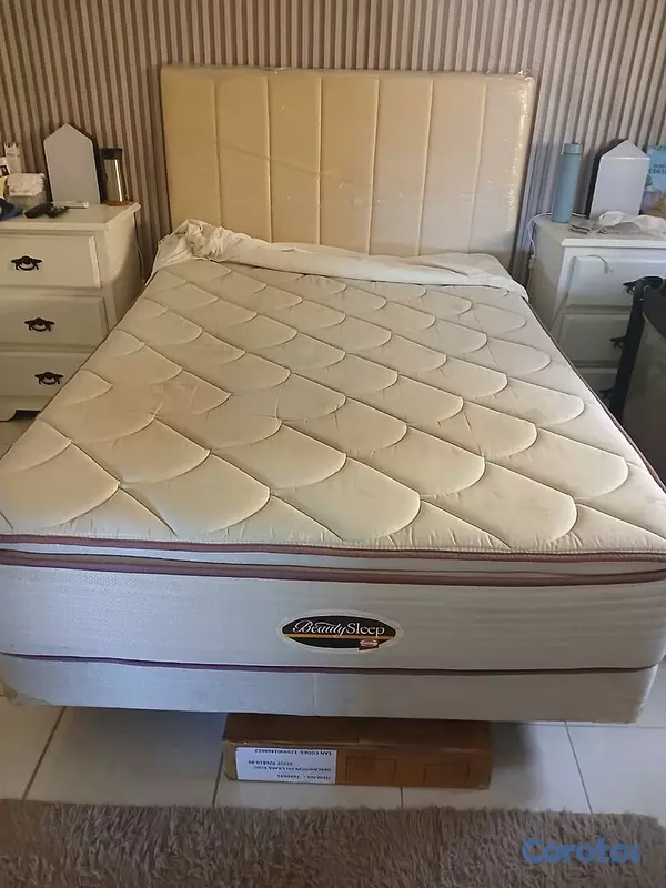 muebles y colchones - vendo cama, con su base colchón y protector del colchon 4