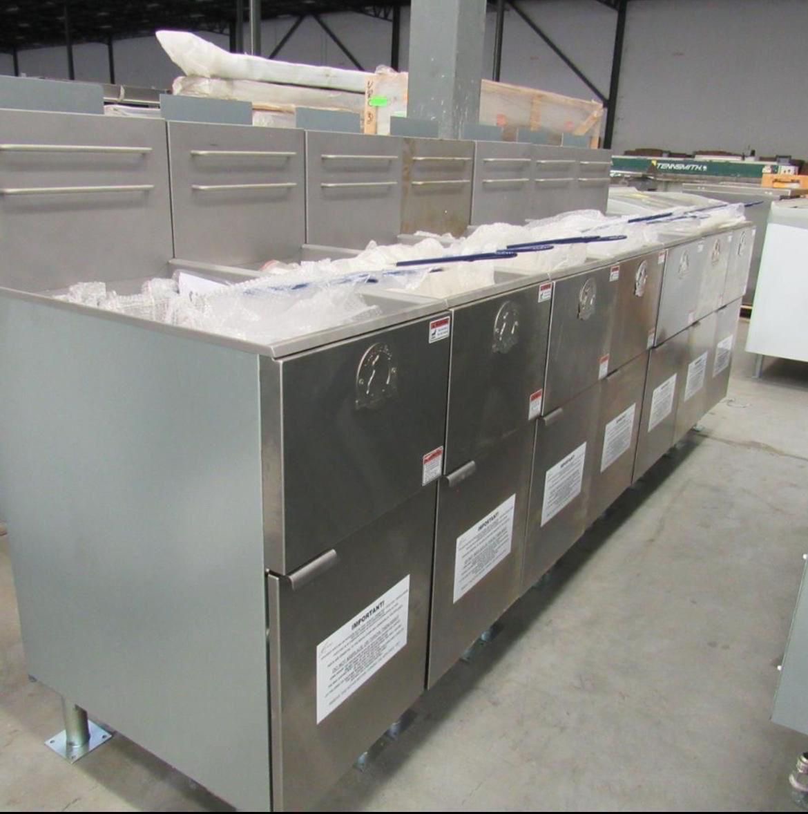 construccion e industrial - Freidoras Americanas de 2 canastos 40L (Nuevas)  2