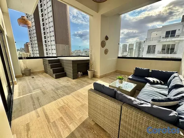 apartamentos - vendo amueblado serralles Ph piso 8 y 9 terraza jacuzzi privado dos hab con ba 13