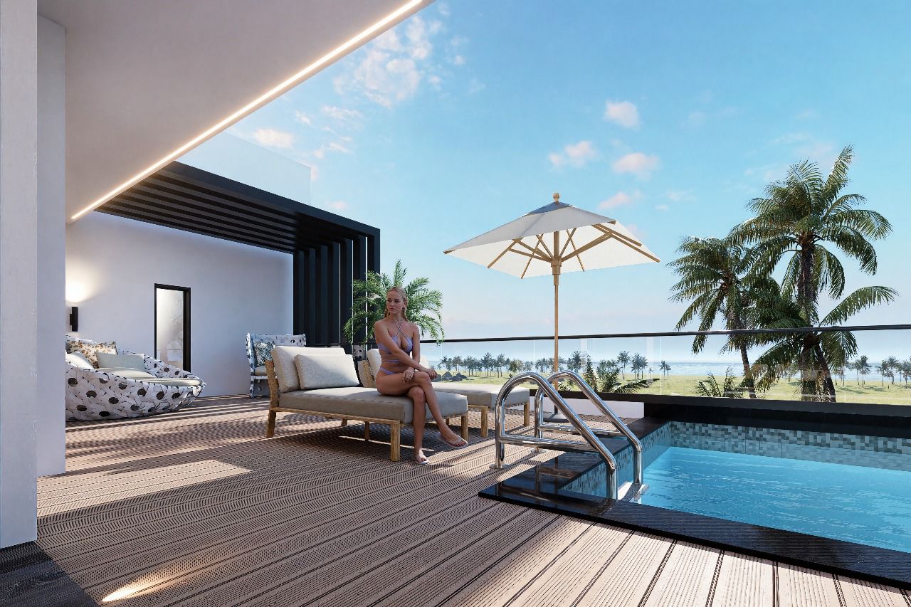 casas vacacionales y villas - Villa en Cap cana Vista al mar y al Golf en Plano 8