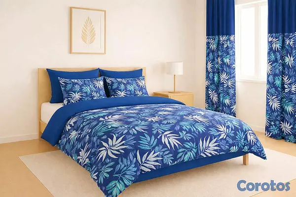 decoración y accesorios - juegos de colchas con cortinas 5 piezas
1 colcha
2 cortinas
2 fundas de almohada 9