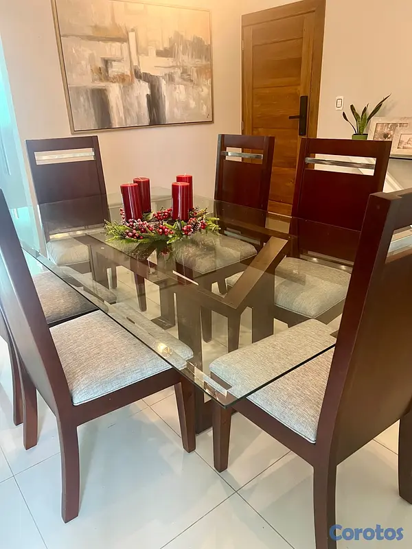 decoración y accesorios - Comedor de 6 sillas  3