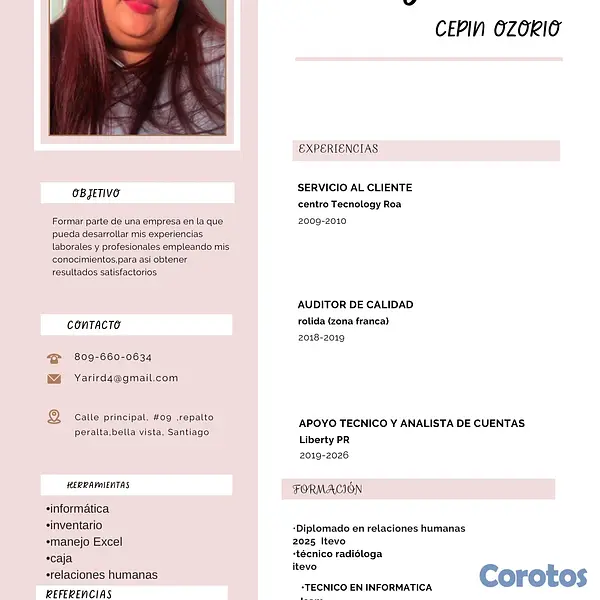 candidatos - busco empleo soy responsable y proactiva con conocimientos de informática 2