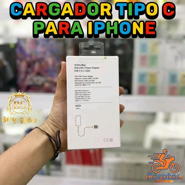otros electronicos - CARGADOR TIPO C ORIGINAL PARA IPHONE Y ANDROID - 15 DÍAS DE GARANTÍA | CARGADOR 7