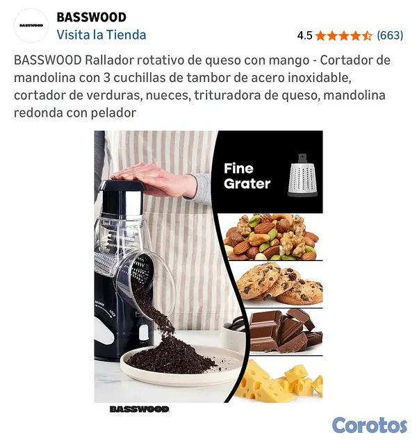 cocina - Rallador de queso y verduras  4